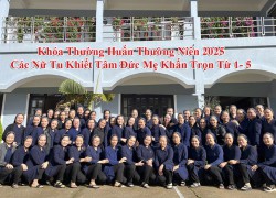 Khóa Thường Huấn Thường Niên 2025 Cho Các Nữ Tu Khiết Tâm Đức Mẹ Khấn Trọn Từ 1- 5 Năm