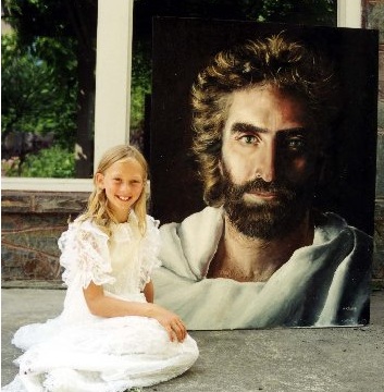 Tác phẩm vẽ Chúa Jesus của Akiane năm 8 tuổi