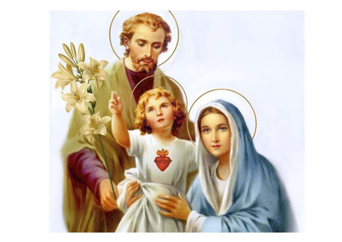 Gia đình Thánh Gia : Chúa Giêsu, Thánh Giuse, Đức Mẹ Maria