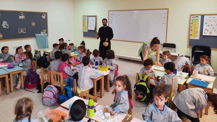 Một lớp học ở Liban