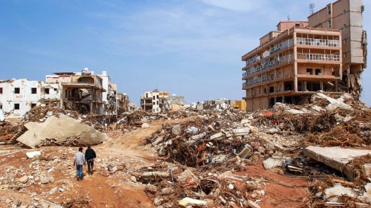 Thành phố Derna ở Libya bị tàn phá sau trận lũ  (AFP or licensors)