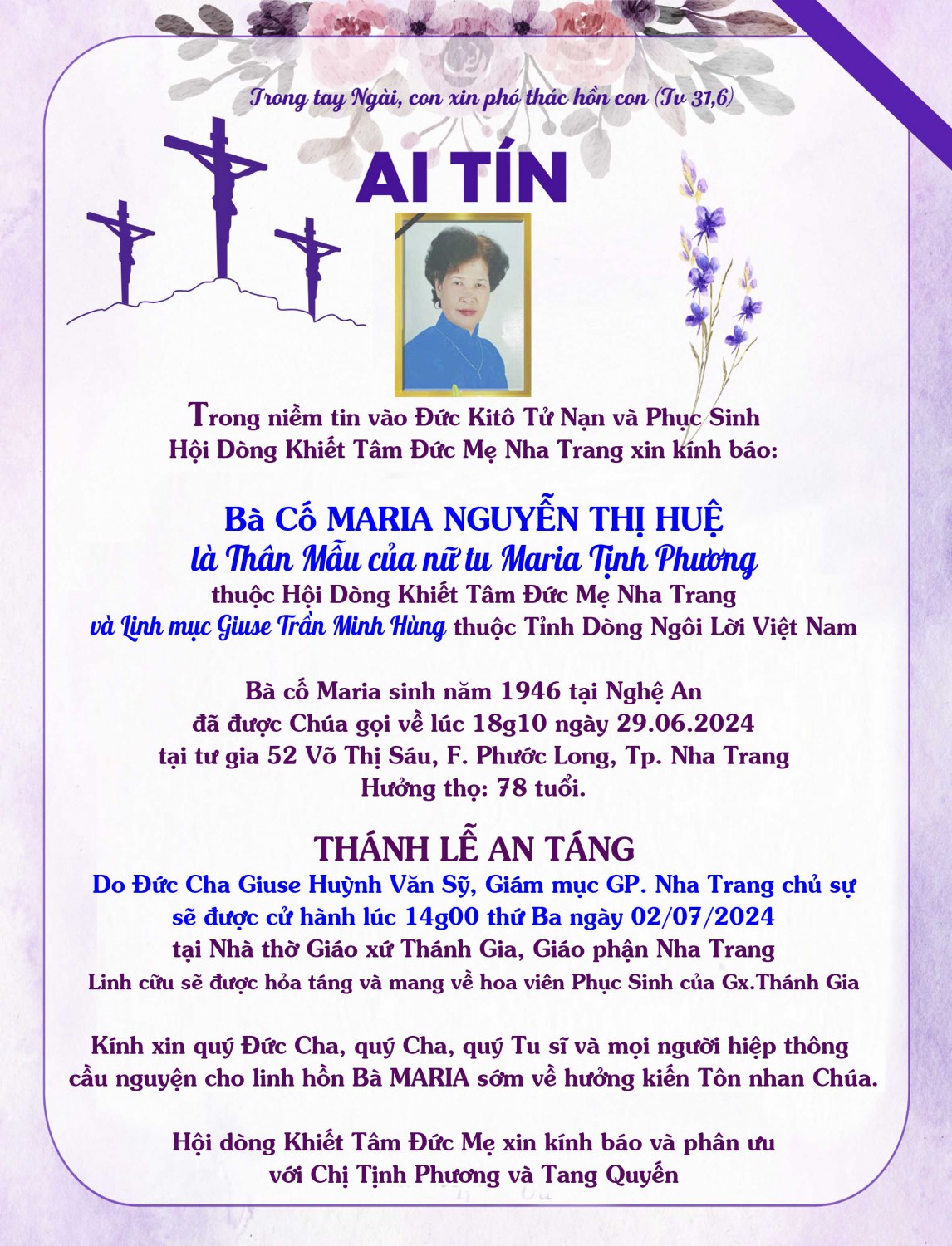 ai tín 2024 Me sr tinh phuong