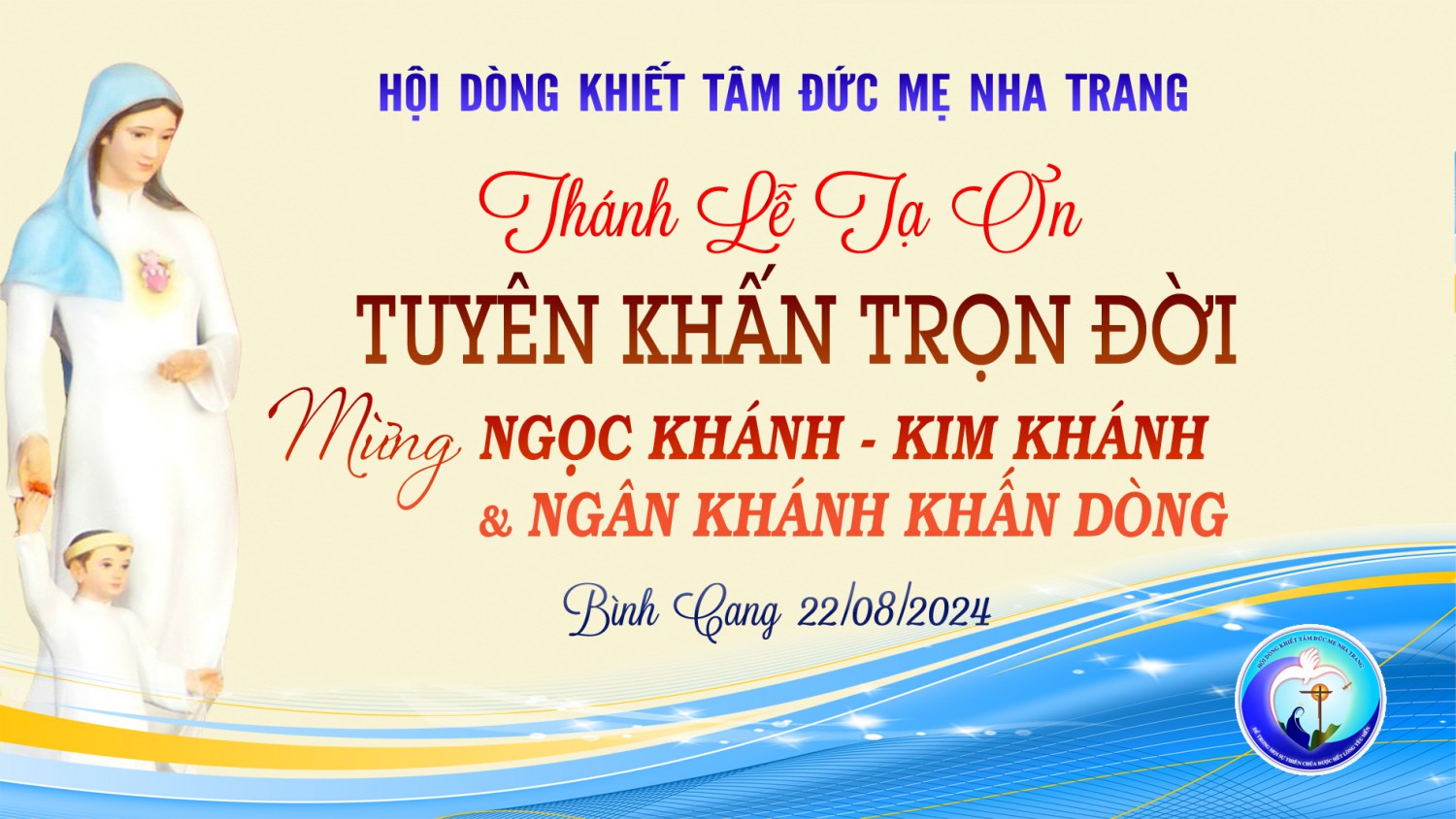 Trực tiếp: Thánh lễ Tuyên khấn trọn đời, mừng Ngân Khánh, Kim Khánh và Ngọc Khánh Khấn dòng - Hội dòng Khiết Tâm Đức Mẹ