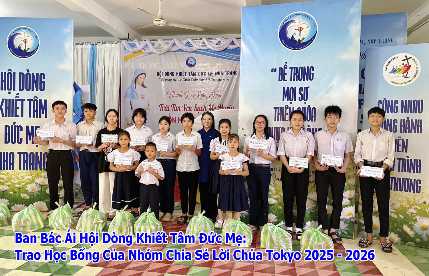 học bổng hôi dòng khiêt tâm đức mẹ nha trang 2025 2026