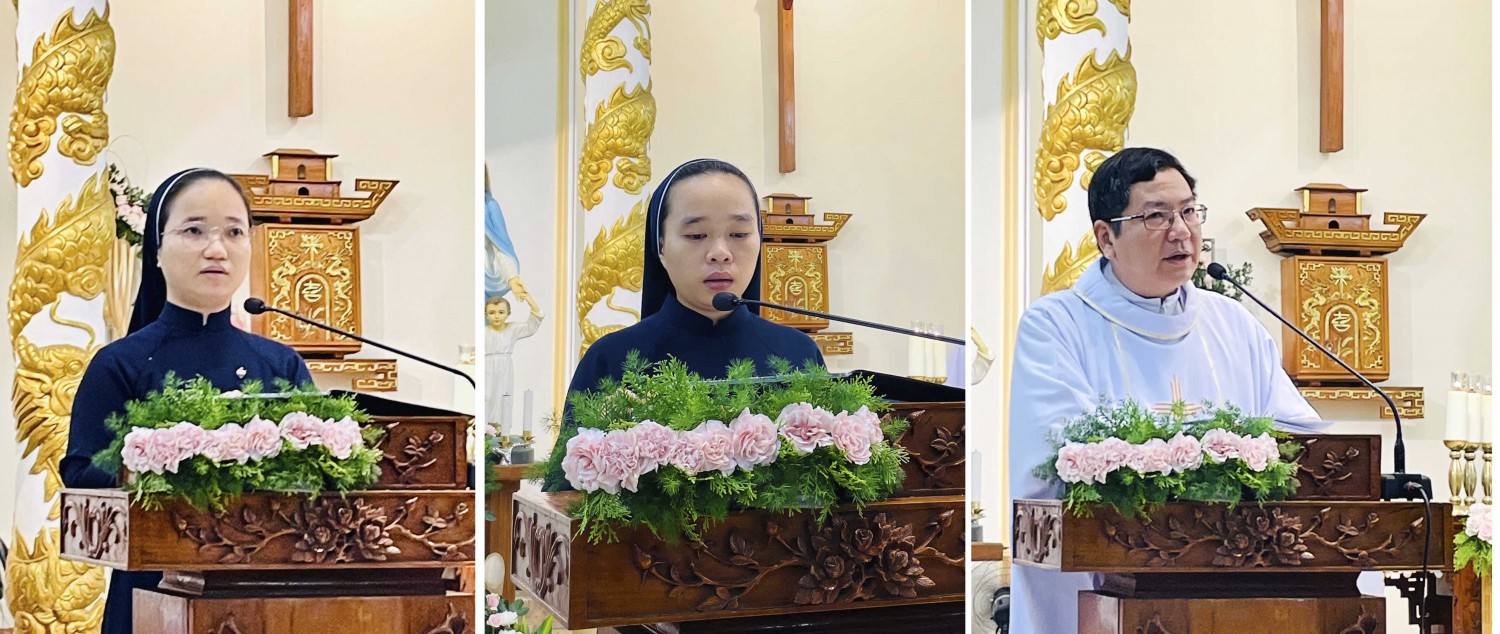 45 Khấn Sinh Hội Dòng Khiết Tâm Đức Mẹ lặp lại lời khấn dòng 5
